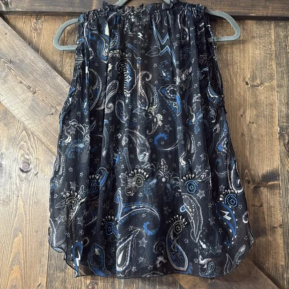 ZADIG & VOLTAIRE Thym Paisley Printed Blouse - Picture 6 of 12